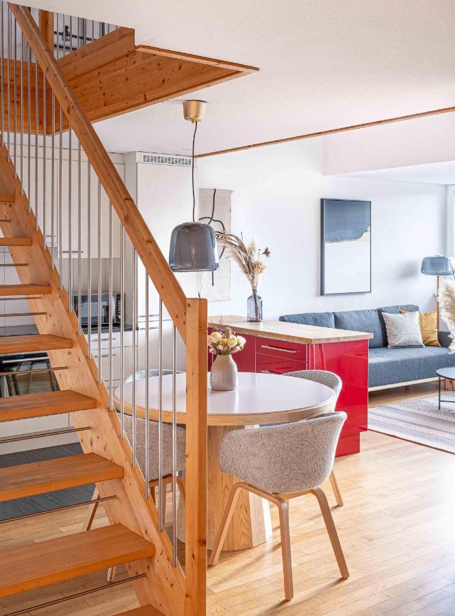 Modern 3bdr Duplex With Skyroof In Trendy West Apartment Zurich