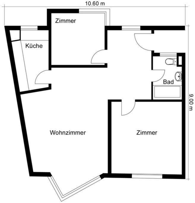 Great 2 Bedroom Flat In The Center - Mainau 12 *