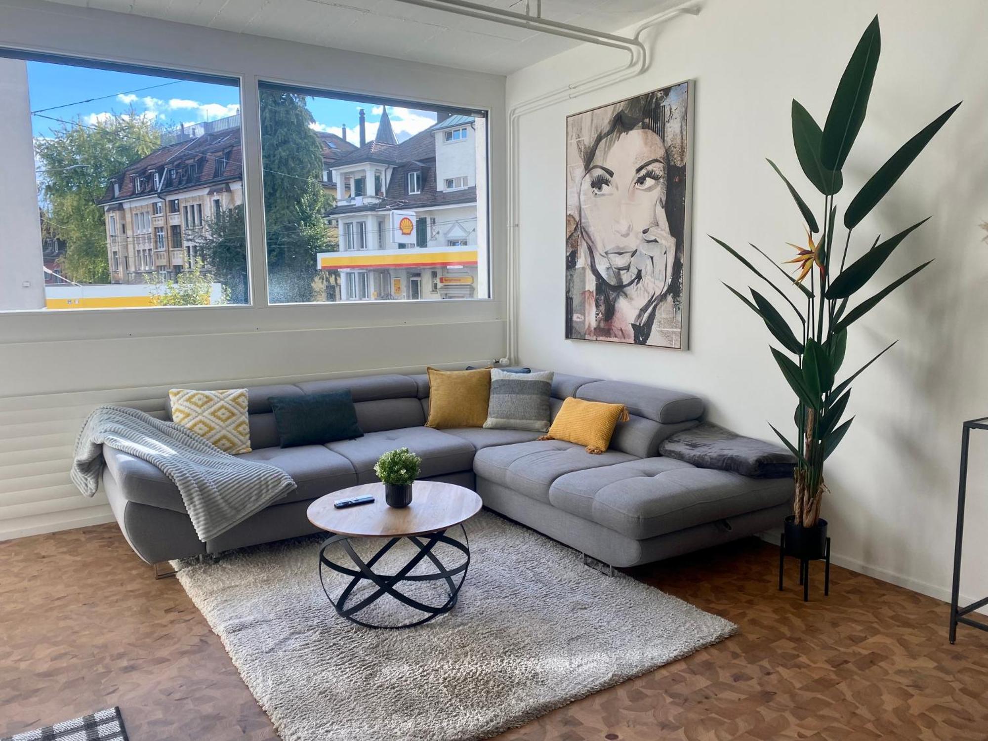 120m2 Modern 3-bedroom Loft In Apartment Zürich